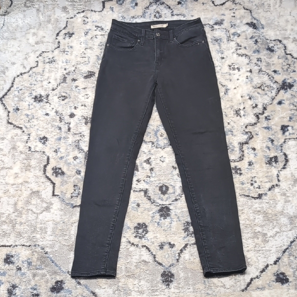 Levi's Denim - Levi’s 721 High Rise Skinny Jeans Women’s 27 Black Denim Stretch Classic Levi's
